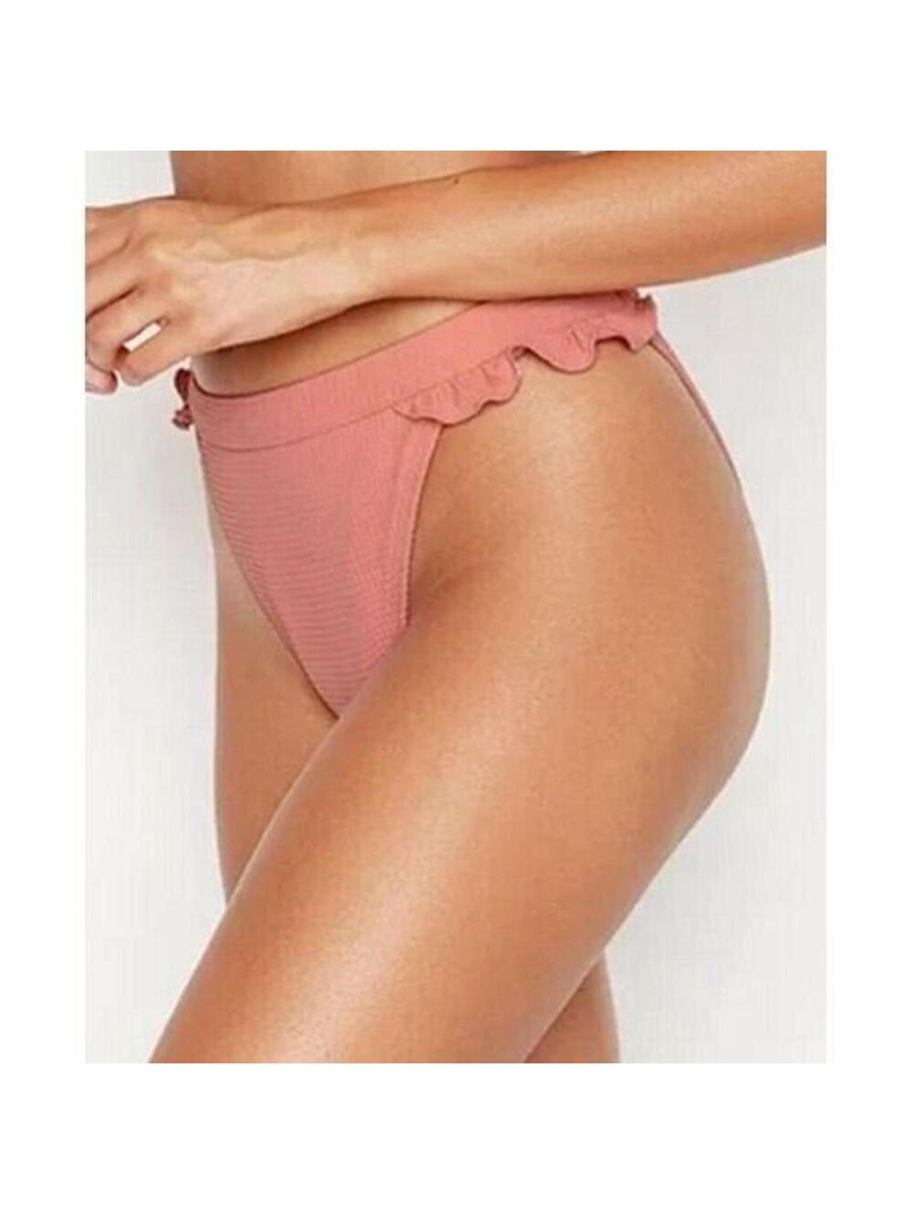 806 Ris-K Women's Horizon Bikini Bottom Swimsuit Pink sz XS